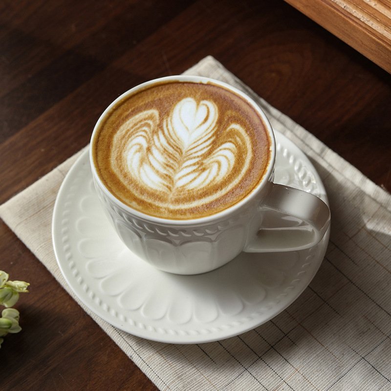 高端纹理陶瓷咖啡杯-主图1